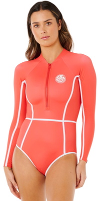 2026 Rip Curl Fato De Surf Clássico De Manga Comprida Para Mulher 19FWRV - Red