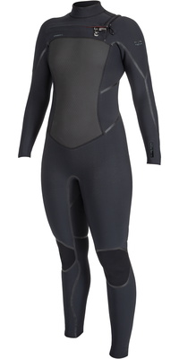 ONeill Psycho F Tech 5/4+mm Chest Zip Ato De Treino Para Mulher 2025 5547 - Black