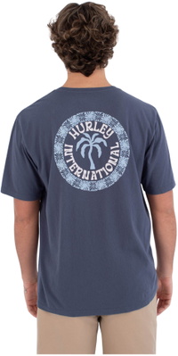 2026 Hurley Homem Palm Camiseta HSP26MMTS09552435 - Navy