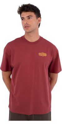 2026 Hurley Homem Camiseta Voa HSP26MMTS09553622 - Cherry Crimson