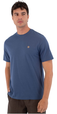 2026 Hurley Homem Prensa De Impressão Ícone Círculo T-Shirt MTSEUED0010317 - Grey Teal