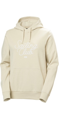 2026 Camisola Com Capuz Core Graphic Para Mulher Da Helly Hansen 54522 - Cream