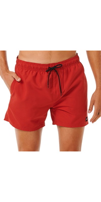 2026 Calções De Banho Masculinos Offset Volley Da Rip Curl CBOLQ4 - Red