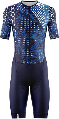 2026 Fato De Triatlo Masculino HUUB , Modelo Collage, COLTSNB - Azul-marinho / Blue