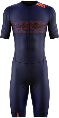 2026 Fato De Triatlo Contour Para Homem Da HUUB , Modelo CONTSNO - Navy / Orange