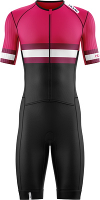 2026 HUUB Fato De Triatlo Masculino Tri Band Pro TRIBPTSBW - Burgandy / Wine