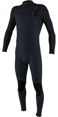 2026 O'Neill Mens Hyperfreak+ 5/4mm Chest Zip Wetsuit 5345 - Carbon / Dark Slate