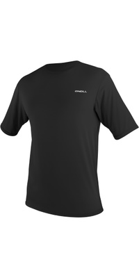 2026 O'Neill Mens Basic Skins Short Sleeve Sun Shirt 5715 - Black