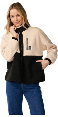 2026 Rip Curl Mulher S-Series Bonded Polar Zip Thru Fleece 0DDWFL - Black