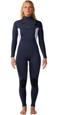 2026 Rip Curl Womens Dawn Patrol 5/4mm Chest Zip Wetsuit 17UWFS - Slate