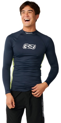 2026 Rip Curl Homem Arquivo UPF Perf Manga Longa Lycra Colete 181MRV - Dark Navy