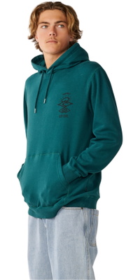 2026 Rip Curl Homem Ícone De Pesquisa Hoodie 0AKMFL - Blue Green