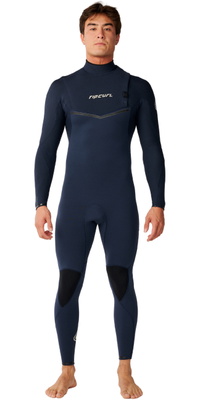 2026 Rip Curl Homem E-Bomb 5/3mm Zip Free Fato De Neopreno 17KMFS - Navy