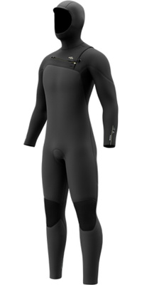 2026 Mystic Homem Motion 5/3mm Chest Zip Com Capuz Fato De Neopreno 35000.270005 - Black