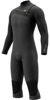 2026 Mystic Homem Motion 4/3mm Chest Zip Manga Comprida Perna Curta Fato De Neopreno 35000.270010 - Black