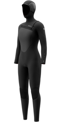 2026 Mystic Mulher Gem 6/4/3mm Chest Zip Com Capuz Fato De Neopreno 35000.270015 - Black