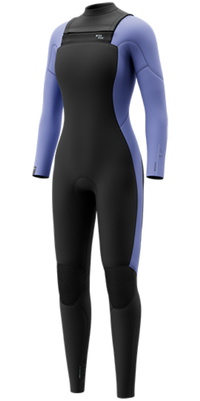 2026 Mystic Mulher Haven 4/3mm Chest Zip Duplo Fato De Neopreno 35000.270046 - Iris Blue