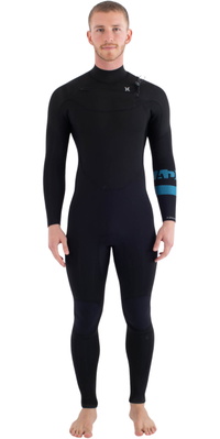 2026 Hurley Homem Advant 4/3mm Chest Zip Fato De Neopreno MFS0013423 - Black1