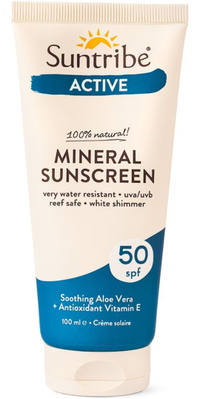 2026 Suntribe Active Organic Mineral Sunscreen SPF 50 STSSAC