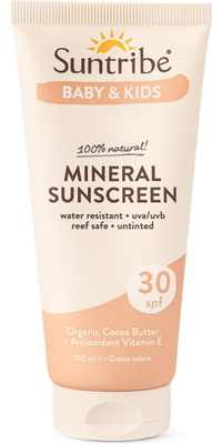 2026 Suntribe J&uacute;nior Protetor Solar Orgânico Mineral SPF 30 STSSBK