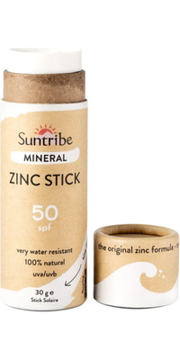 2026 Suntribe Organic Mineral Zinc Sun Stick SPF 50 STZS - White
