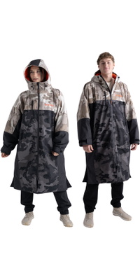 2026 Dryrobe Nexus Long Sleeve Changing Robe NXS - Dual Camouflage / Orange