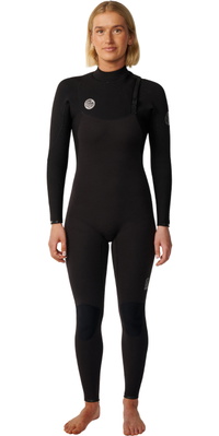 2027 Rip Curl Womens Elasto 5/4mm Zip Free Wetsuit 17WWFS - Black