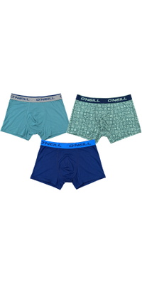 2025 ONeill Homem Caixas De Tijolos Boxer 3-Pack 203021152 - Bricks Hydro Medieval Blue