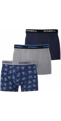 2025 ONeill Homem Boxer Circle Surfer 3-Pack 203021155 - Circle Surfer / Cinza Claro Me
