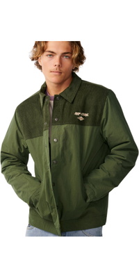 Rip Curl Homem Jaqueta Acolchoada De Corduroy Clássica 02AMJA - Dark Olive