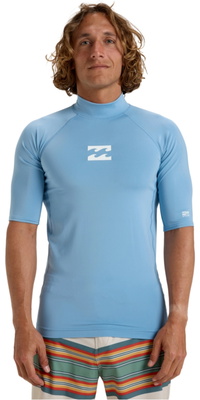 2026 Billabong Colete De Lycra De Manga Curta Waves All Day Para Homem EBYWR00101 - Sky Blue