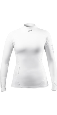 2026 Zhik Feminino Eco Spandex Manga Longa Dtp-0063-w-wht - Branco