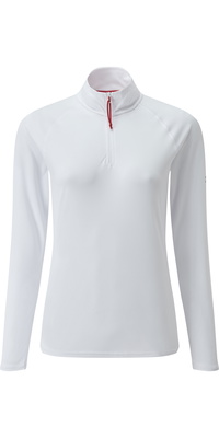 2026 Gill Mulheres Uv Tec Zip Pescoço Top Branco Uv009w