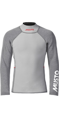 2026 Musto Mens Flexlite Vapour 1.0 Long Sleeve Wetsuit Top 82068 - Grey Marl