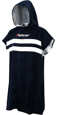 2026 Northcore Beach Basha Stripe Toalha Com Capuz Trocando Robe / Poncho NOCO241 - Blue