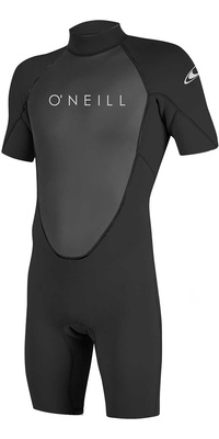 2025 Oneill Masculino Reactor Ii 2mm Back Zip Shorty Fato De Mergulho 5041 - Preto
