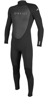 2025 Oneill Masculino Reactor Ii 3/2mm Back Zip Fato De Mergulho 5040 - Preto