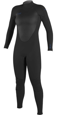 ONeill Epic F 3/2mm GBS Back Zip Ato De Mergulho Para Mulher 2026 4213B - Black