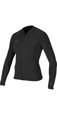 2026 Oneill Feminino Reactor Ii 1.5mm Front Zip Casaco De Neoprene 5294 - Preto