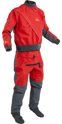 2025 Palm Cascade Mens Front Zip Kayak Drysuit 11741 - Flame Red