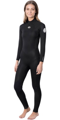 Rip Curl Fato De Mergulho Freelite 4/3mm Back Zip Para Mulher 119WFS - Black