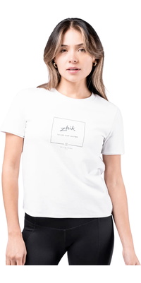 Zhik T-shirt De Algodão Com Logótipo Para Mulher TEE-0731-W-WHT - - White