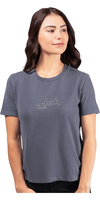 Zhik T-shirt De Algodão Com Logótipo Para Mulher TEE-0733-W-NVY - Navy