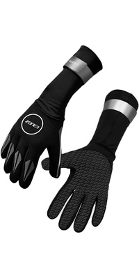 2024 Zone3 2mm Luvas De Natação Em Neoprene Na18unsg1 - Preto / Prata Reflectora