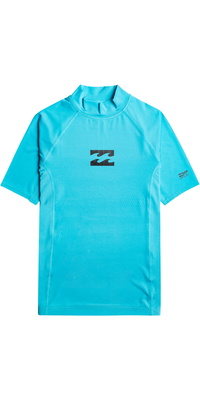 2026 Billabong Colete De Lycra De Manga Curta Waves All Day Júnior EBBWR00101 - Bright Blue