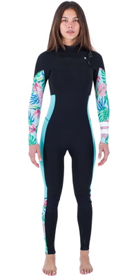 Hurley Fato De Mergulho WFS0012322 - Mulher Plus Printed 3/2mm Chest Zip Java Tropical