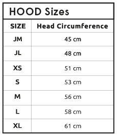 C-Skins Hoods 23 0 Gráfico do tamanho