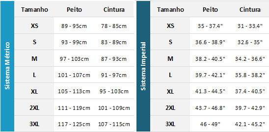 Jobe 4-Buckle Impact Vest 19 0 Gráfico do tamanho