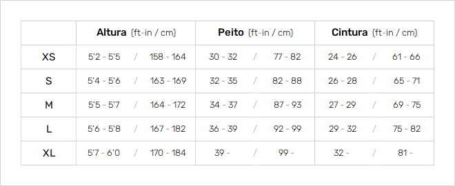 Mystic Womens Wetsuits 19 0 Gráfico do tamanho